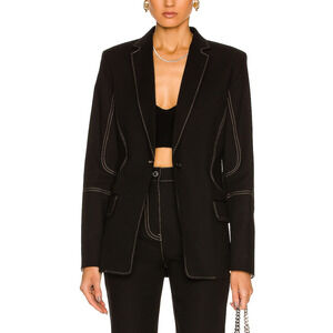 Helmut Lang 'Contrast' Black Blazer Size 2 - NWT